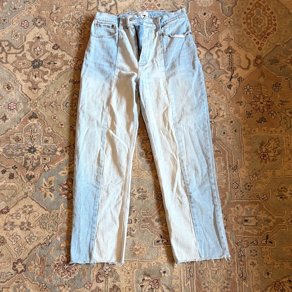 Abercrombie and Fitch two-tone jeans